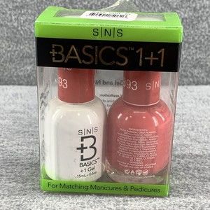 SNS Basics 1+1 Matching Gel and Nail Lacquer .5 oz Set B93